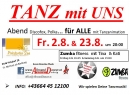 Pirkdorfer See 2.8. & 23.8. TANZ  mit UNS und Zumba mit Tina & Kati am 2.8.